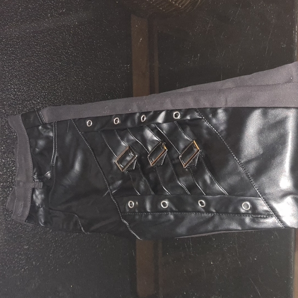 Black leather jeans - Picture 3 of 4